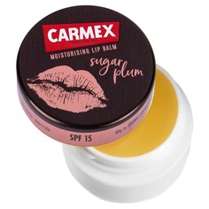 Бальзам для губ с ароматом сахарной сливы в баночке SPF15 Carmex