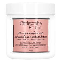 VOLUMIZING Паста-шампунь очищающая для придания объёма с глиной и экстрактом розы Christophe Robin