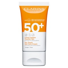 Creme Solaire Toucher Sec Visage Солнцезащитный крем для лица SPF50+ Clarins