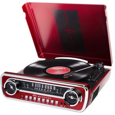 Проигрыватель виниловых пластинок ION Audio Mustang LP с радио (FM-AM) Red