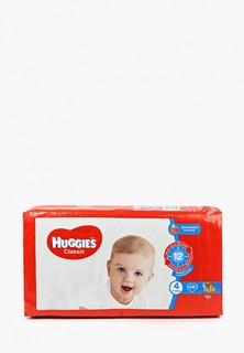 Подгузники Huggies Classic, размер 4 (7-18 кг), 68 шт.