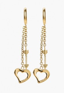 Серьги Guess с позолотой
