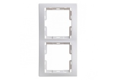Рамка 2местн. верт. КВАРТА РВ-2-ККм (кремовый) IEK