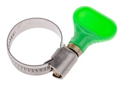 Хомут обжимной из нерж. сталь 16-25 мм, с бабочкой (1 шт) Gibax