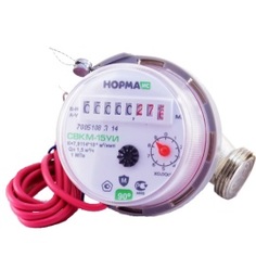 Счетчик Норма D15 мм с импульсным выходом и комплектом присоединения 80 мм