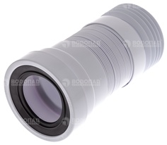 Гофрированная раздвижная фановая труба D110 L230-440мм гофра с прокл, для унитаза WC-F23R Mc Alpine