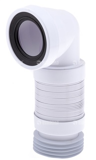 Гофрированная раздвижная труба McAlpine WC-F11R (L330-500мм) под углом 90градусов