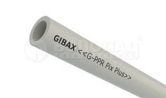 Труба полипропилен G-PPR Pix Plus PN20 20х3,4мм, 20бар, t-95*C, сварка, серая Gibax