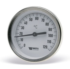 Термометр D-63 биметалический с гильзой 0-120С L=50мм Watts
