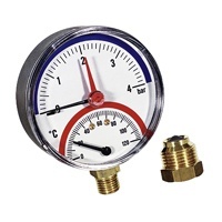 Термоманометр F-R828* 1/2&quot; 10бар, радиальный Watts