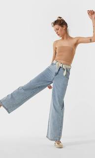 Stradivarius Базовый Топ-Бандо Женская Коллекция Цвет Камня S