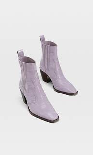 Stradivarius Ботильоны В Стиле Кантри С Тиснением Женская Коллекция Multicolor 36