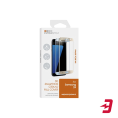 Защитное стекло с рамкой 3D InterStep для Samsung S9, черная рамка (IS-TG-SAMS93DBL-000B202)
