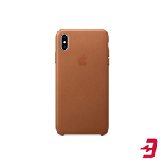 Чехол Apple Leather Case для iPhone Xs Saddle Brown (MRWP2ZM/A)