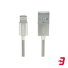 Кабель InterStep Lightning iPhone/iPad/iPod, 2 м, Silver (IS-DC-IP5MFIMSL-200B201)