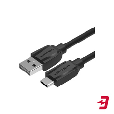 Кабель Vention USB Type C M/USB 2.0 AM, 0,5 м, Black Edition (VAS-A46-B050)