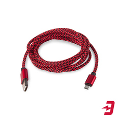 Кабель Rombica Digital AB-04 microUSB 2 м Red/Black