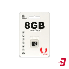 Карта памяти Utashi microSDHC 8GB Сlacc 10 (UT8GBSDCL10-00)