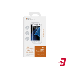Защитное стекло с рамкой 2.5D InterStep 2.5D для Xiaomi Redmi 6/6A, белая рамка (IS-TG-XIARD6FSW-000B202)