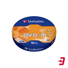 DVD-R диск Verbatim 16x 10 шт (43729)