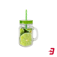 Кружка с крышкой и трубочкой Calve CL-7025G