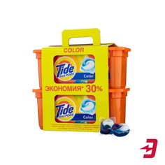 Капсулы для стирки TIDE 3 in 1 Pods Color, 60 капсул
