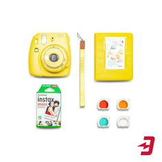 Фотоаппарат моментальной печати Fujifilm Instax Mini 9 Yellow (Blue Smile Set)