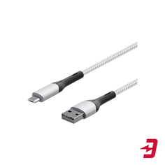 Кабель InterStep MicroUSB/USB2.0, 1,2 м, White (IS-DC-MCUSBNYWT-120B210)