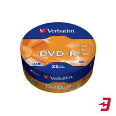 DVD-R диск Verbatim 16x 25шт (43730)