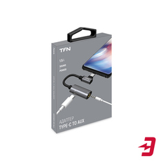Кабель TFN USB-C/Jack3.5 Grey (TFN-AD-USBCAUX)