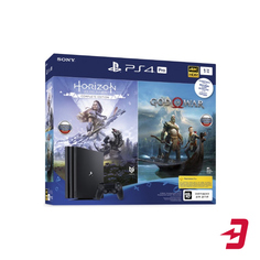 Игровая приставка PlayStation 4 Pro 1TB Black + Horizon Zero Dawn. Complete Edition + God Of War (CUH-7208B)