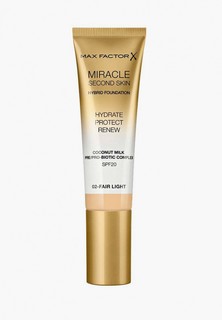 Тональное средство Max Factor Miracle Touch Second Skin , тон 02 fair light, 30 мл