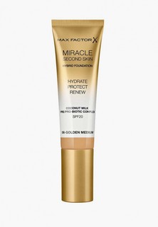 Тональное средство Max Factor Miracle Touch Second Skin, тон 06 golden medium, 30 мл