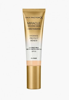 Тональное средство Max Factor Miracle Touch Second Skin, тон 01 fair, 30 мл