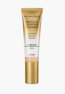 Тональное средство Max Factor Miracle Touch Second Skin, тон 03 light, 30 мл