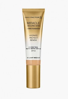 Тональное средство Max Factor Miracle Touch Second Skin, тон 04 light medium, 30 мл