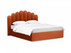 Кровать queen sharlotta (ogogo) оранжевый 180x122x200 см.
