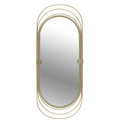 Зеркало настенное yomi (to4rooms) золотой 40x95x10 см.