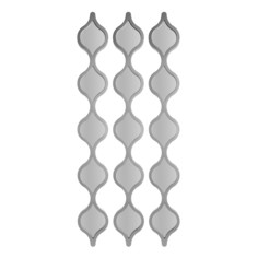Комплект зеркал eternity (3 шт) (to4rooms) золотой 12x90x2 см.