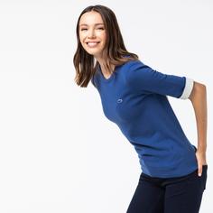 Женский свитер Lacoste из смеси шерсти и кашемира