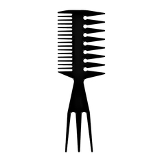 Расческа-гребень для волос LADY PINK BASIC PROFESSIONAL двухсторонняя с вилкой