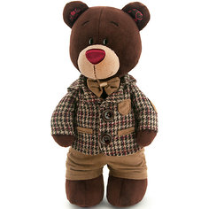 Мягкая игрушка Orange Choco & Milk Мишка Choco стоячий в клечатом пиджаке, 25 см