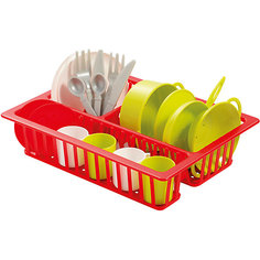 Набор посуды Ecoiffier в сушилке écoiffier