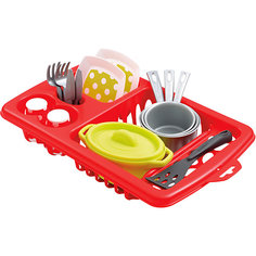 Набор посуды Ecoiffier в сушилке écoiffier