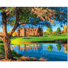 Картина по номерам Цветной "Замок у озера"