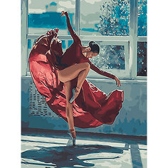 Картина по номерам Цветной "Огненный танец"