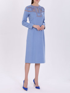 Шерстяное платье с кружевом Ermanno Scervino
