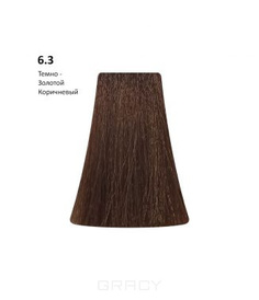 Domix, Перманентная крем-краска Picasso Colour Range без аммиака (76 оттенков) 6.3 Dark Golden Blond/Темно-Золотой Коричневый BB One