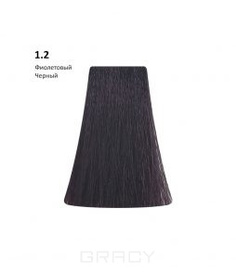 Domix, Перманентная крем-краска Picasso Colour Range без аммиака (76 оттенков) 1.2 Violet Black/Фиолетовый Черный BB One