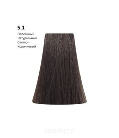 BB One, Перманентная крем-краска Picasso (153 оттенка) 5.1 Ash Natural Light Brown/Пепельный Натуральный Светло-Коричневый